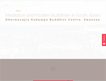 Tablet Screenshot of meditationinwales.org
